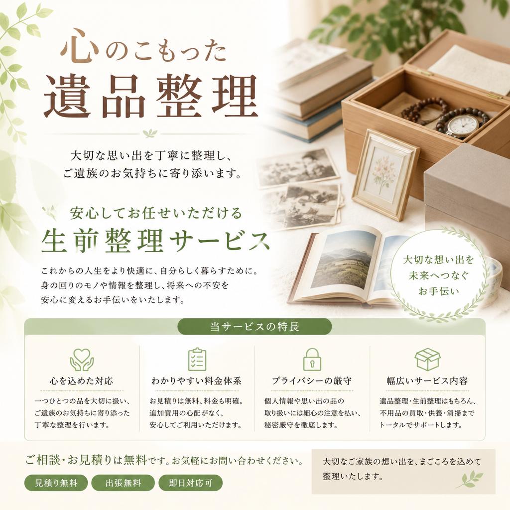 4. 遺品整理・生前整理にも対応