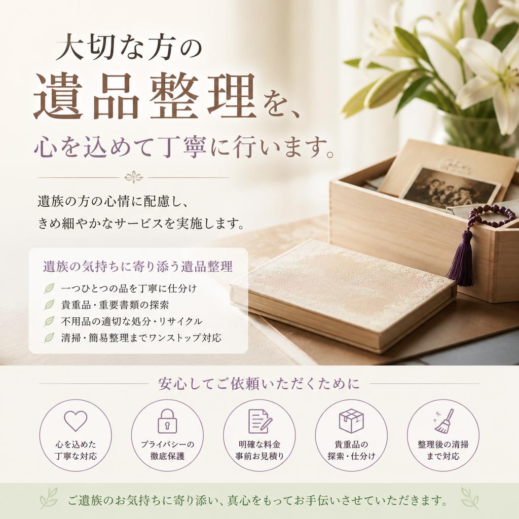 2. 遺品整理のプロが在籍