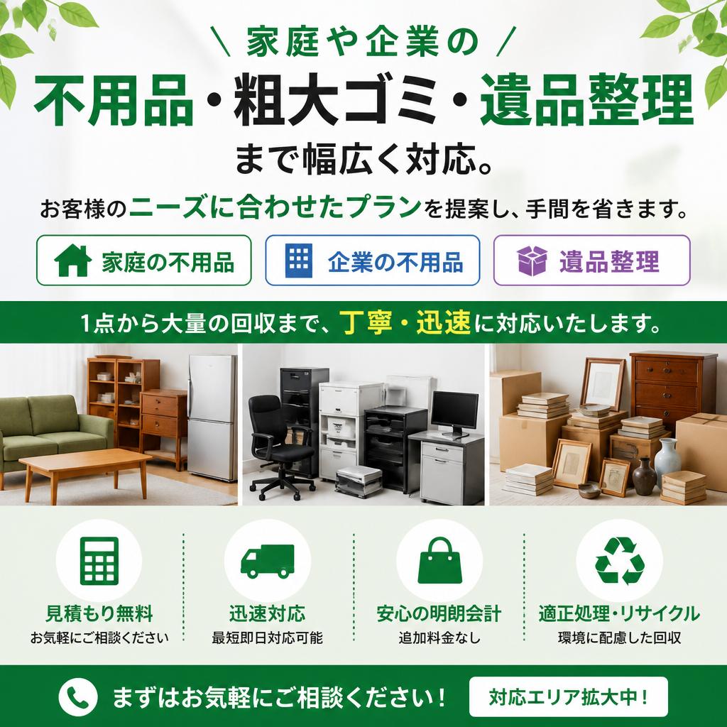 多様な回収サービス